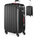 Monzana Maleta rígida Baseline L color Negro equipaje de viaje 62 L peso 2,8 Kg con ruedas 360° trolley 2 asas valija