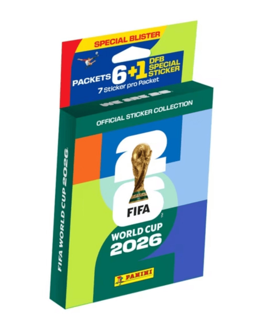 FIFA Copa Mundial 2026 Sticker Eco Blister - 6 Paquetes + 1 Paquete Especial de Stickers DFB