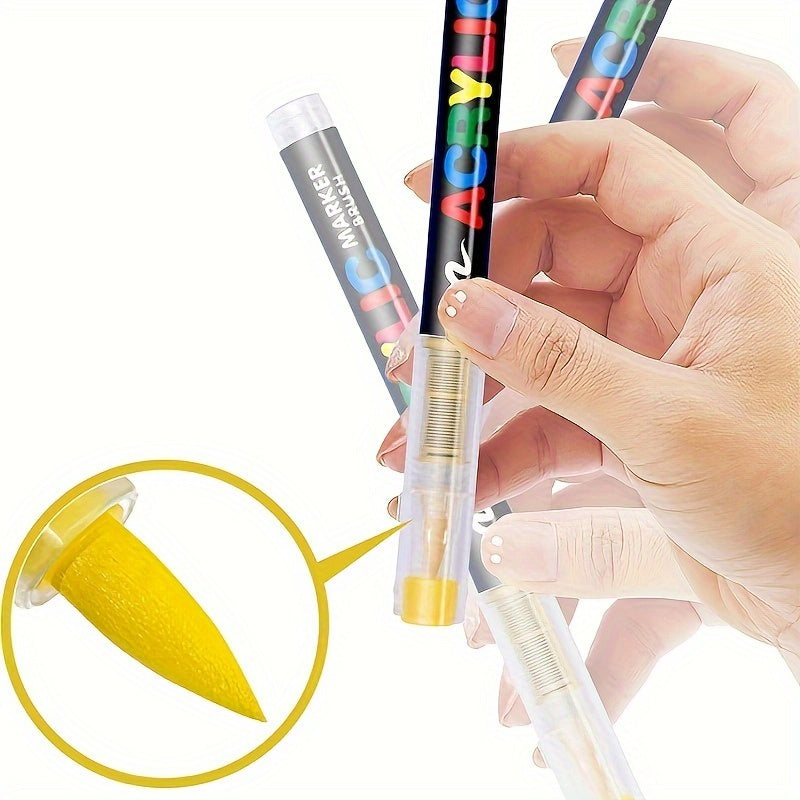 Pintura acrílica | Set de 120 Marcadores de Pintura Acrílica, 3ª Generación, con un Gran Flujo de Tinta, Color Consistente, Inodoros, Escritura