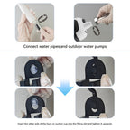 Bomba de ducha de camping recargable portátil multifuncional - Cabezal de ducha para exteriores de 2000 mAh, puede extraer agua de un cubo, adecuada para camping, viajes, baño de mascotas, lavado de coches y jardinería | Bomba de ducha de camping de mano,