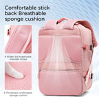Mochila de Viaje para Cabina de Avion 45x30x20 para Vuelo Barato Equipaje de Mano y Espaciosa con Compartimento para Zapatos y Mochila Antirrobo Multifuncional para Viajes 2210.