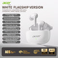 Auriculares Bluetooth | [Producto Oficial Acer] Auriculares Intrauditivos Inalámbricos TWS | Estéreo con Graves Profundos | Baja Latencia para