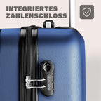 Monzana Maleta rígida Baseline L color Negro equipaje de viaje 62 L peso 2,8 Kg con ruedas 360° trolley 2 asas valija