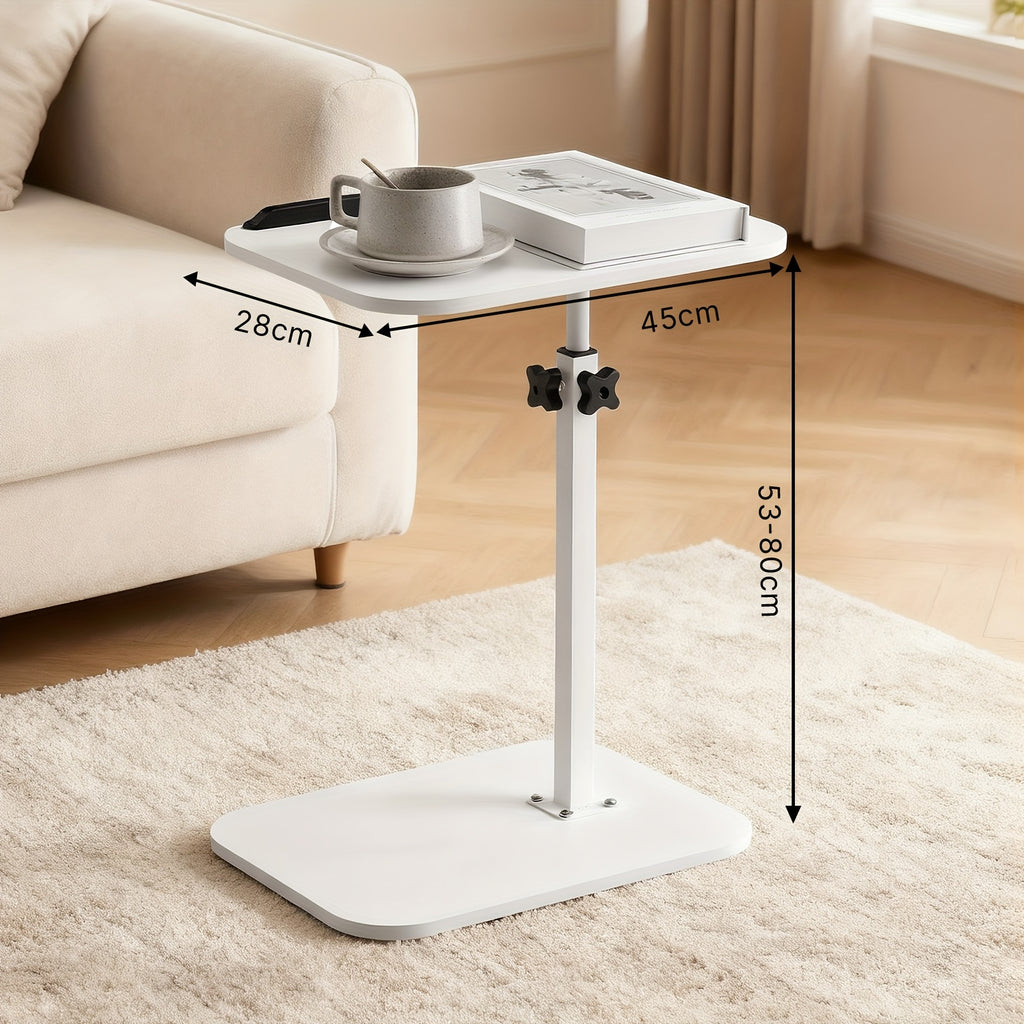 Escritorios | Mesa de oficina, estación de trabajo para computadora, mesa de oficina ajustable en forma de C con giro de 360°, estación de