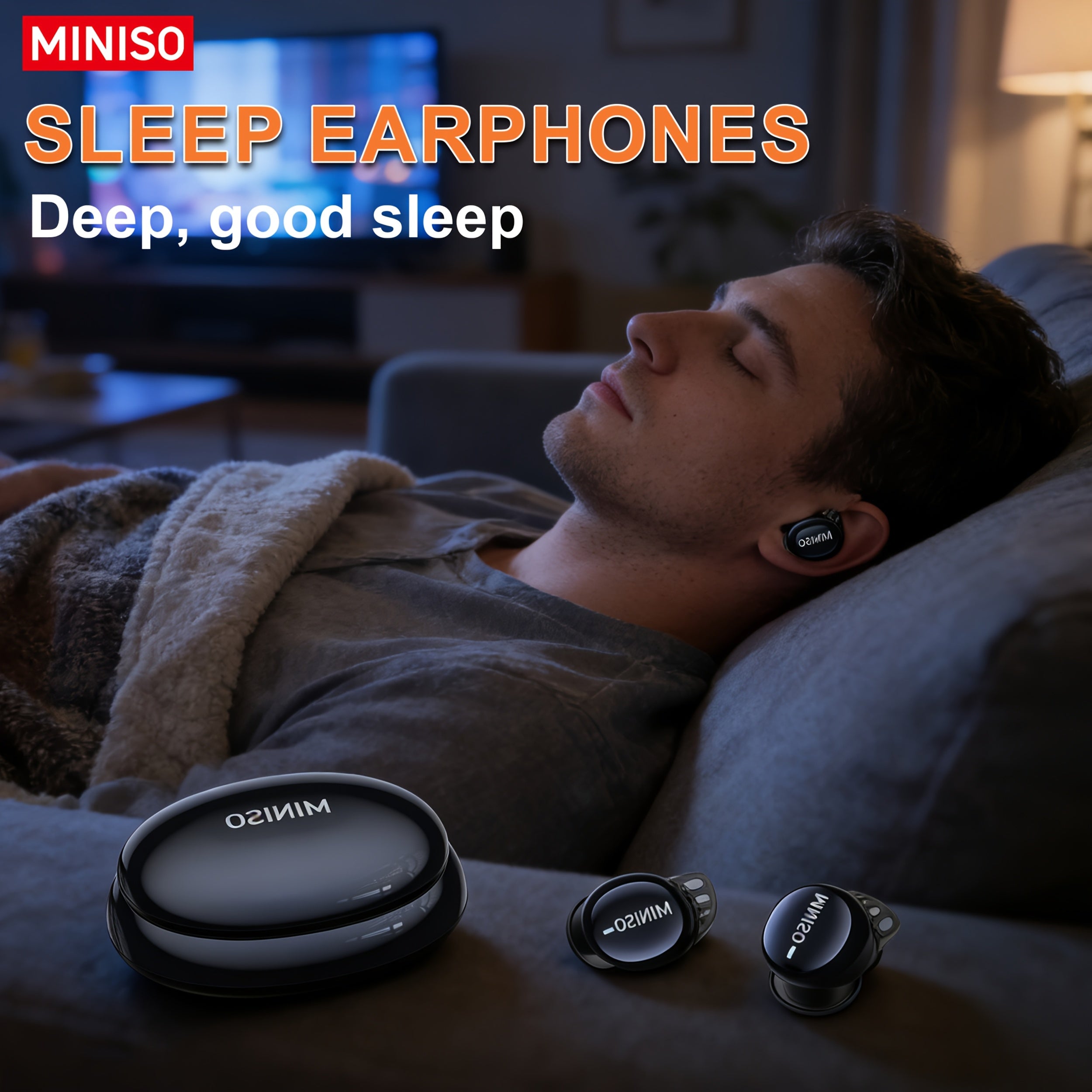 Auriculares Bluetooth | MINISO Auriculares con Traducción AI | Inalámbricos 6.0, Carga Rápida Tipo-C, 60 Horas de Reproducción, Conexión Estable