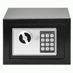 Caja Fuerte Seguridad Digital 4L Nyana Home | Cerradura Electrónica con Código + 2 Llaves de Emergencia | Acero Reforzado Negro Antirrobo | Ideal Hogar, Oficina y Hotel | Montaje en Pared o Suelo con Pernos Incluidos | Panel LED Indicador de Estado | Prot