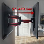 Soporte de TV Universal de 26-70 Pulgadas Maclean MC-781 Negro Hasta 45Kg