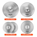 VEVOR Paquete de platillos de bajo volumen, 4 piezas de 14, 16, 18 y 20 pulgadas para batería