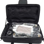 Siemonic Clarinete en Si bemol de 17 llaves, juego de clarinete chapado en níquel con estuche, kit de clarinete para principiantes con kit de limpieza y adicionales, instrumento de viento para práctica, interpretación y uso musical