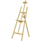 Caballete Pintura Plegable | Atril para Pintar de Madera de Pino 175 cm | Altura e Inclinación Regulable | Ideal para Exposiciones Niños y Adultos | Ligero y fácil de plegar