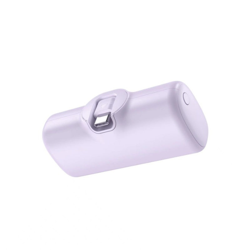 Cargador rápido de 22.5W, mini cargador portátil de 5000mAh, banco de energía USB-C, USB tipo C, fuente de alimentación de doble modo, batería recargable de polímero de litio, apto para la serie iPhone 16/15 y dispositivos Android, carga de emergencia, ba