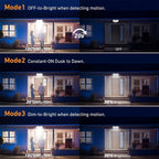 Luces solares LED con sensor de movimiento | Pared, jardín y seguridad exterior