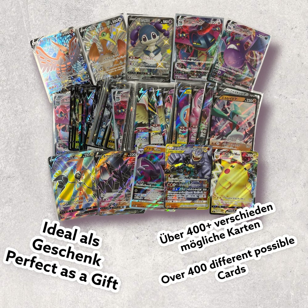 Pokémon 3 V Cards Set Japonés: V/VMAX/GX/VSTAR de los Conjuntos Más Recientes