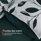 H HANSEL HOME Juego de Funda Nórdica Microfibra Transpirable – Set de Ropa de Cama con Funda de Edredón y Fundas de Almohada – Conjunto 2/3 Piezas para Dormitorio