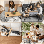Mesa portátil plegable para cama y sofá plegable portátil | Portátil, desayuno y trabajo en casa
