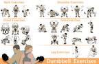 Juego de 2 Mancuernas Costoffs, Mancuernas de Hierro Fundido Hexagonales para Aeróbica, Gimnasia y Entrenamiento de Fitness