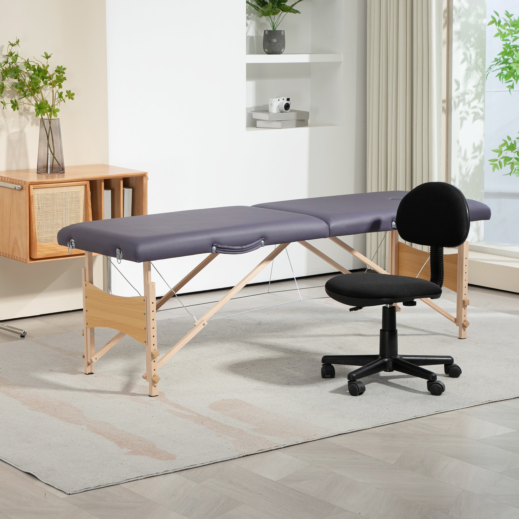 Camilla de masaje plegable 87 cm plegable | Fisioterapia estética masaje y uso profesional