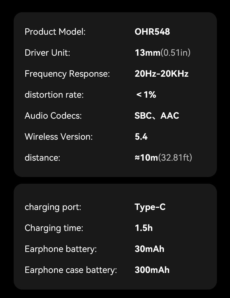 Auriculares Bluetooth | Acer Ohr Auriculares inalámbricos de 13.92 metros Anc Call con reducción de ruido, graves potentes, sonido estéreo