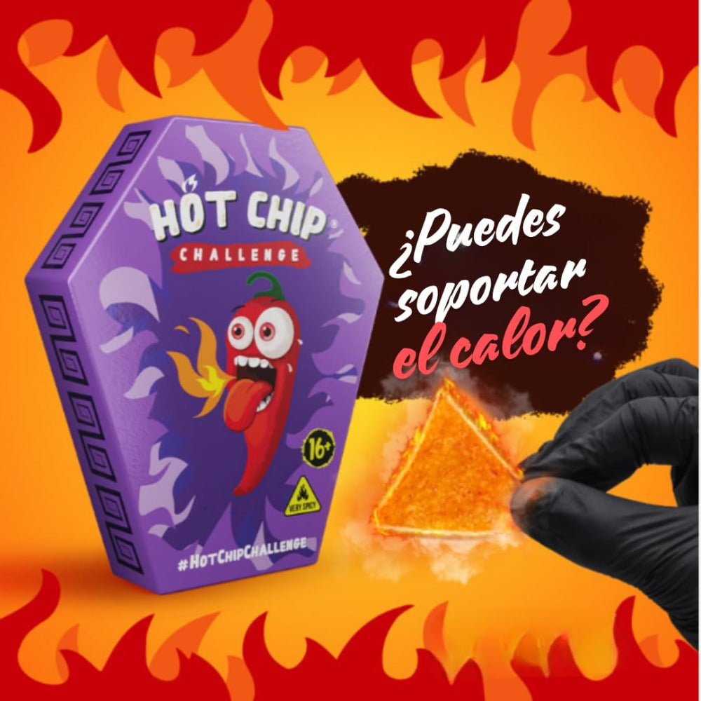 Hot-Chip-Challenge - ¡El Snack Picante Definitivo! 67G de Picante Puro para los Valientes - Perfecto para Desafíos y Fiestas