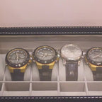 Caja de almacenamiento para relojes de 10/12 ranuras, caja de almacenamiento de doble capa, caja de almacenamiento de joyas, regalo del Día de la Madre, regalo del Día del Maestro, regalo ideal para el Día del Padre - Suministros de embalaje Jewelrynd