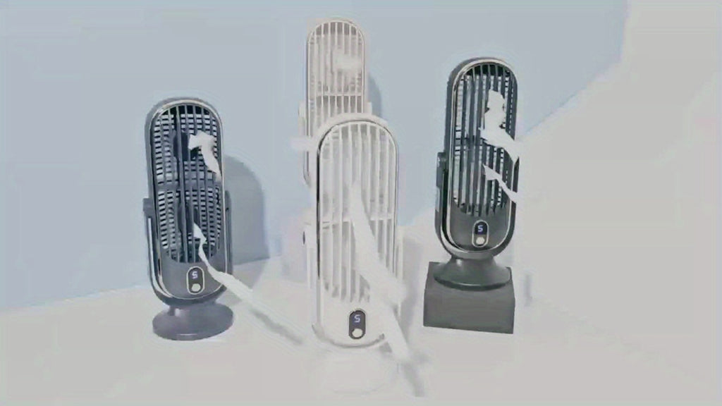 Enfriador de aire portátil | Aire Acondicionado y Enfriador Portátil - Doble Motor 5 Velocidades 720 Grados Enfriamiento Envolvente | Ventilador