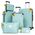 CITYSPORTS PRO Juego de Equipaje de 6 piezas, Juegos de Equipaje con Maletín de Belleza, 1 Bolso de Viaje Expandible y 1 Bolso Cultural, ABS, 4 Ruedas, Cerradura TSA
