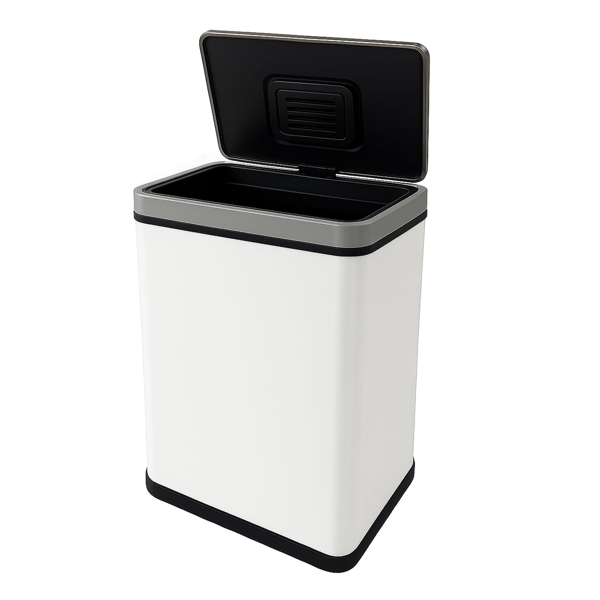 Well Home Cubo de Basura de 50-70L en Acero inoxidable con Sensor automático y Filtro antiolor Carbon Bins