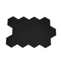 12 Paneles Acústicos Autoadhesivos | Paneles de Pared Insonorizados Hexagonales de Espuma Acústica de 30*35cm Fibra de Poliéster para Estudios de Grabación Negro