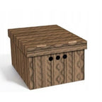 Caja de almacenamiento decorativa de cartón, 1 pieza, con estampado, para ropa, artículos pequeños, documentos, ideal para hogar, oficina o armario, dimensiones: 35x26.3x18.6 cm