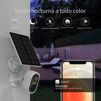 4pcs LaxiHub Cámara de Seguridad Inalámbrica FHD, Cámara Wi-Fi para Exteriores, Rastreo de Movimiento con IA, IP65, Visión Nocturna en Color, Audio Bidireccional para Seguridad de Bebés y Mascotas, Acceso Remoto por App, Almacenamiento en SD/Nube