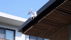 Cámara de seguridad exterior XIAOVV P6, sistema de vigilancia sin varillas WiFi con visión nocturna HD 1080P, audio bidireccional, alertas de detección de movimiento, panel solar, adecuada para CCTV empresarial, con aplicación y montaje en pared