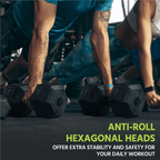 Juego de 2 Mancuernas Costoffs, Mancuernas de Hierro Fundido Hexagonales para Aeróbica, Gimnasia y Entrenamiento de Fitness