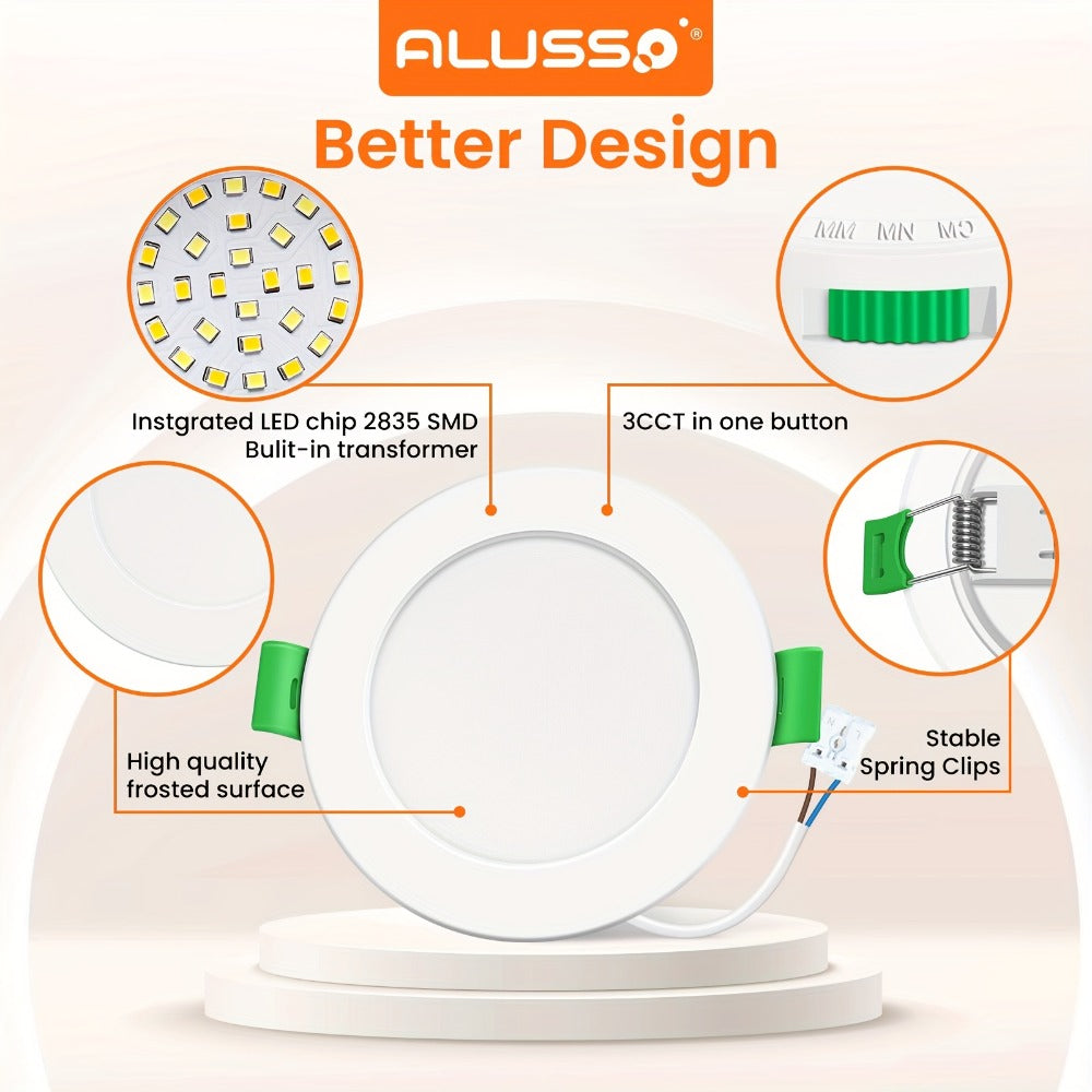 Foco LED empotrable regulable 6pcs | Dormitorio salón cocina y pasillo