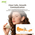 Auriculares Bluetooth | [Producto Oficial Acer] Auriculares Intrauditivos Inalámbricos TWS | Estéreo con Graves Profundos | Baja Latencia para