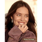 Pendientes de aro huggie de plata 925 para mujer, hipoalergénicos, dorados, listos para fiesta y para regalar, incluye caja de regalo prémium
