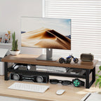 Soporte para portátil y monitor para escritorio oficina y teletrabajo | diseño funcional
