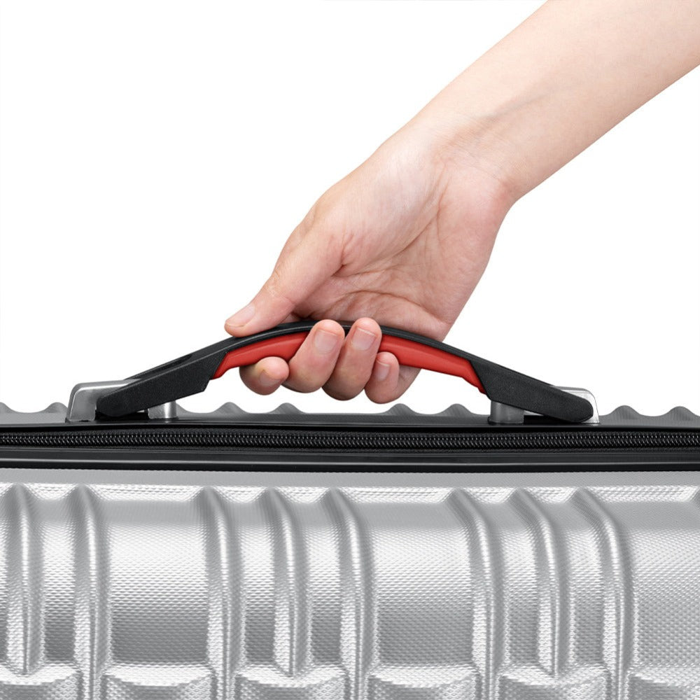 Conjunto PROVITERA de 4 Maletas Rígidas de ABS, Maleta Rígida S-M-L-XL con Asa Telescópica de Gel y 4 Ruedas de Rodadura Fácil, Trolley Ligero y Resistente al Viaje, Equipaje de Mano con Cerradura de Código, Mangos de Gel Ergonómicos, Ruedas Giratorias de