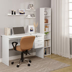 1pc Escritorio de Oficina 120x60cm, Mesa para Computadora con 3 Cajones, Banco de Trabajo Ergonómico, Adecuado para Oficinas, Dormitorios y Estudios
