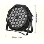 Foco de 1 Escenario, Luz Par Estilo USB, 36 Bolas de Luz, Luz Par LED RGB para Fiestas, Luz de Escenario LED, Luz Par Activada por Sonido que Cambia de Color, Luz Par para DJ, Eventos, Bodas, Fiestas de Baile, Actuaciones de Boda