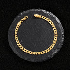 Pulsera Cubana para Hombre de Plata 925, 5 mm de Ancho, Apta para la Piel y Hipoalergénica, Ideal como Regalo para Halloween, Navidad y San Valentín, Viene con una Exquisita Caja de Regalo