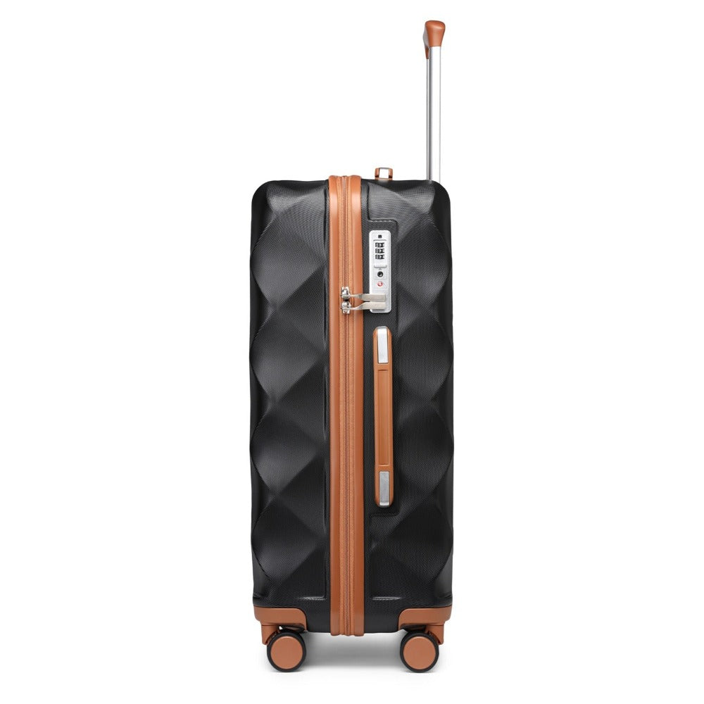 Maleta Mediana de 24" con 4 Ruedas, Ligera de ABS+PC con Carcasa Dura, Maleta de Facturación con Cerradura TSA Incorporada, Regalo de Vacaciones para el Regreso a Clases, Ruedas Giratorias Silenciosas 360°, Cremallera Duradera, Asa Telescópica, Diseño Ant