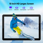 Tabletas Android | Tablet de 10 pulgadas, Tablet Android, Tablet 2 en 1 con Teclado, Funda, Lápiz Óptico, 64GB ROM, 3GB RAM Expansión de 1TB