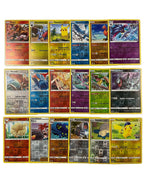 20 Cartas Originales de Pokémon Reverse Holo Brillante, Cartas Raras de Pokémon Alemanas Holográficas Reverse de Varios Conjuntos Actuales + Protección de Envío Heartforcards®