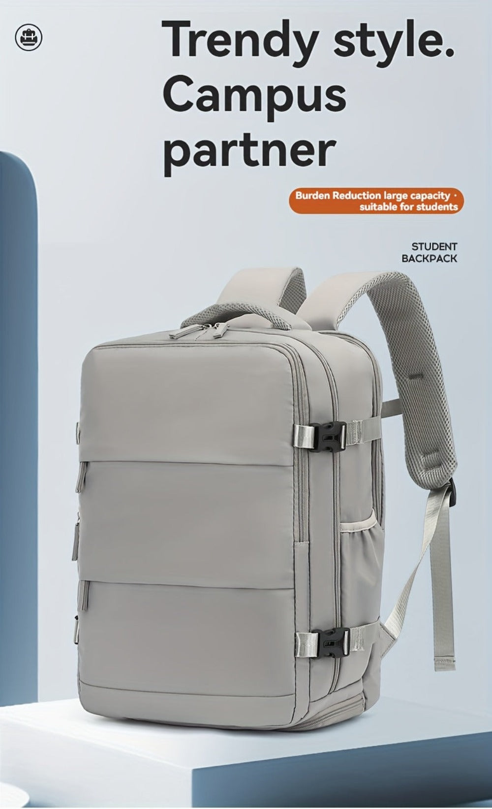 Mochila de viaje para laptop de mujer aprobada por aerolíneas, 38.1cm, separación seca y húmeda, azul claro, correa ajustable, compartimento para zapatos