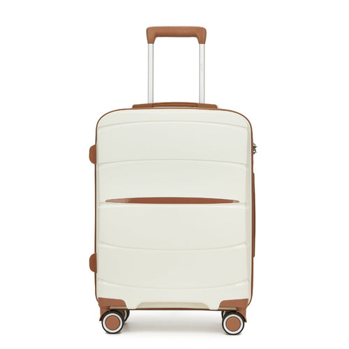 1/3 piezas de 20 pulgadas, 24 pulgadas y 28 pulgadas, maleta KONO, carrito, estuche de viaje - polipropileno, ligero, carcasa dura, 4 ruedas giratorias dobles y cerradura TSA