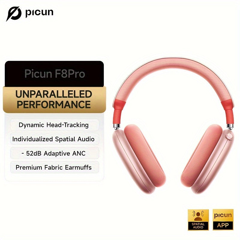 Auriculares Bluetooth | Auriculares híbridos con cancelación activa de ruido Picun con múltiples modos, auriculares inalámbricos supraaurales