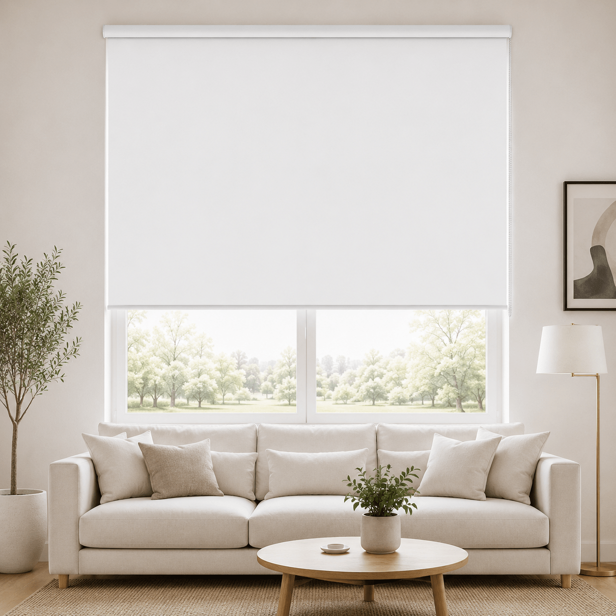Estor Enrollable Semiopaco para Ventana, Cortina Enrollable Interior con Control de Luz y Privacidad, Estores Modernos para Dormitorio, Salón y Oficina, Persianas Enrollables Decorativas, Instalación con Taladro