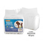 Pañales para mascotas (60 unidades) | Pañal para perros machos | Suaves y cómodos | Transpirables | Apto para perros pequeños, medianos y grandes | Para uso doméstico o de viaje | Tallas XS, S, M, L, XL | 60 unidades por paquete
