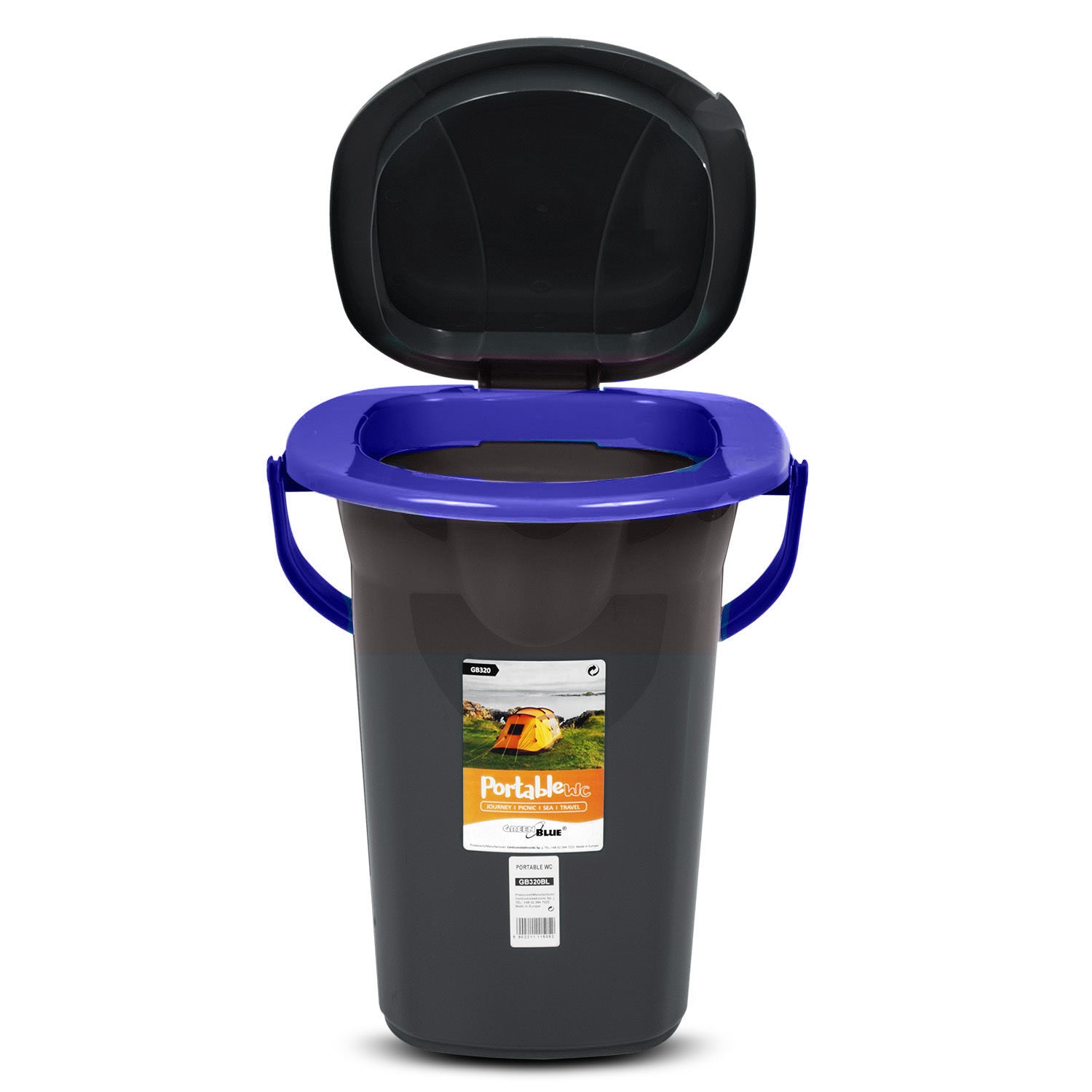 Baño Portátil de Viaje 19L VerdeAzul GB320 para Hasta 120kg