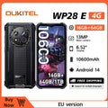 OUKITEL WP28E (2024) Móvil - 16GB RAM+64GB ROM (TF 1TB) Teléfono Movil Android 14 10600mAh, Movil 6.52 HD Pulgadas, Cámara 13MP+ 5MP, 4G Dual SIM/OTG/IP68/IP69K/GPS/NFC